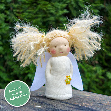 Puppen nach Waldorf Art, Nähkurs Puppen Engel, Susis Puppenglueck